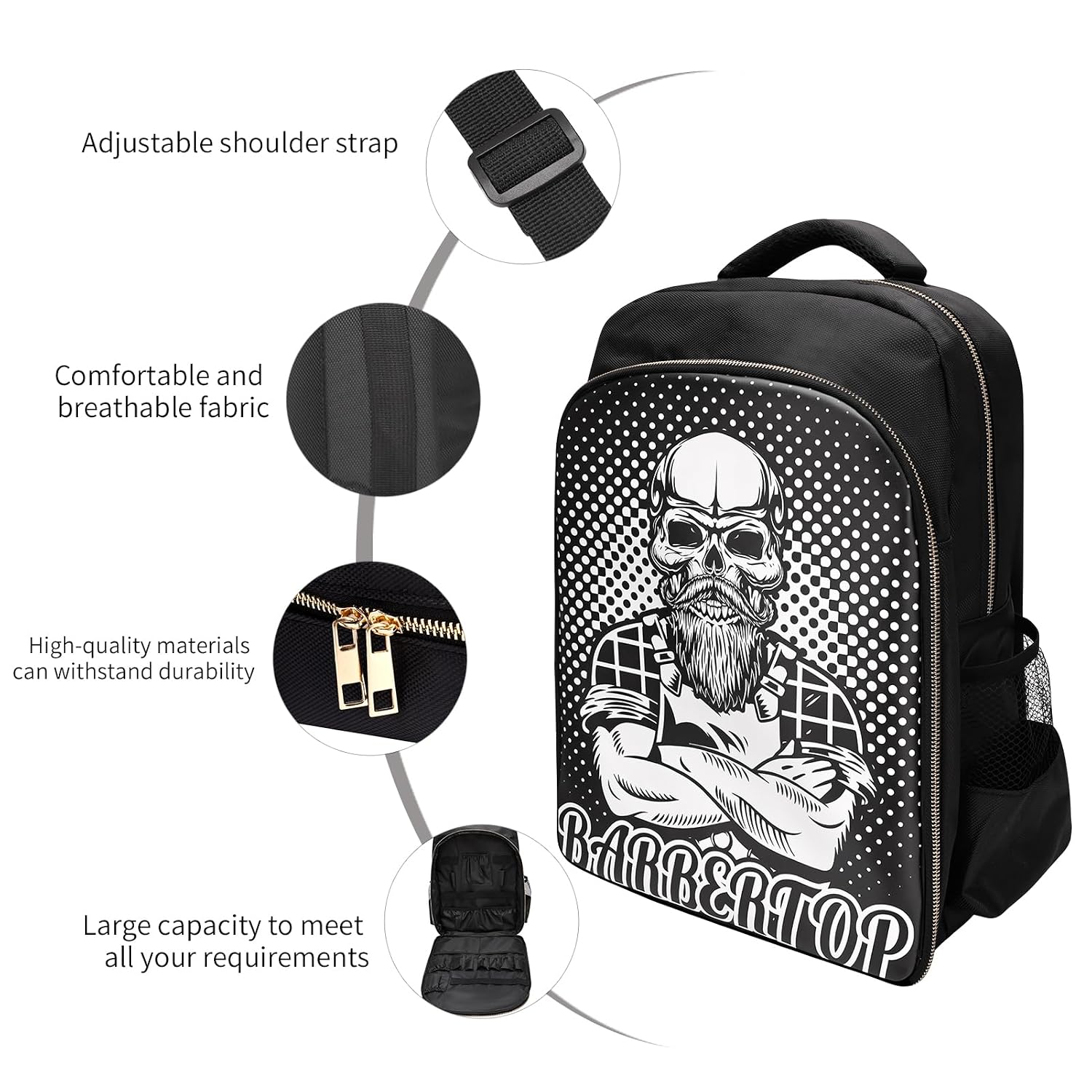 Barber Supplies - Mochila para peluquería, con capa de peluquería y...