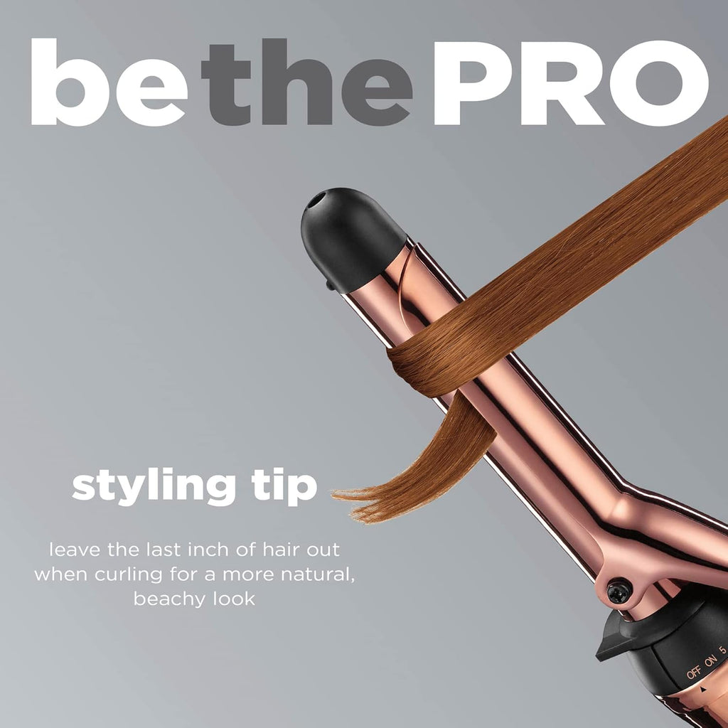 CONAIR INFINITIPRO - Rizador de titanio de oro rosa de 1 pulgada, e...