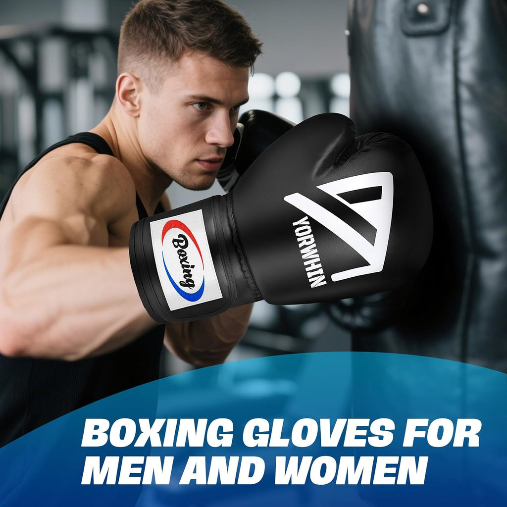 Guantes de boxeo para hombres y mujeres, guantes de entrenamiento y...