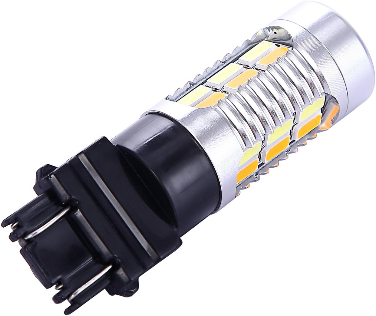 3157 3057 3357 4157 - Bombillas LED de señal de giro blanco amarill...