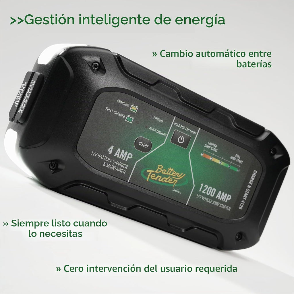 Battery Tender Charge N Start 4120 - Cargador de batería inteligent...