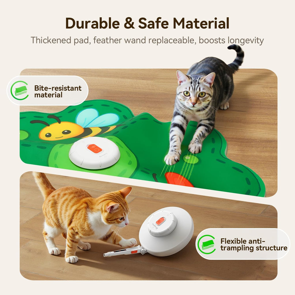 FEELNEEDY Juguetes recargables para gatos, juego interactivo de esc...