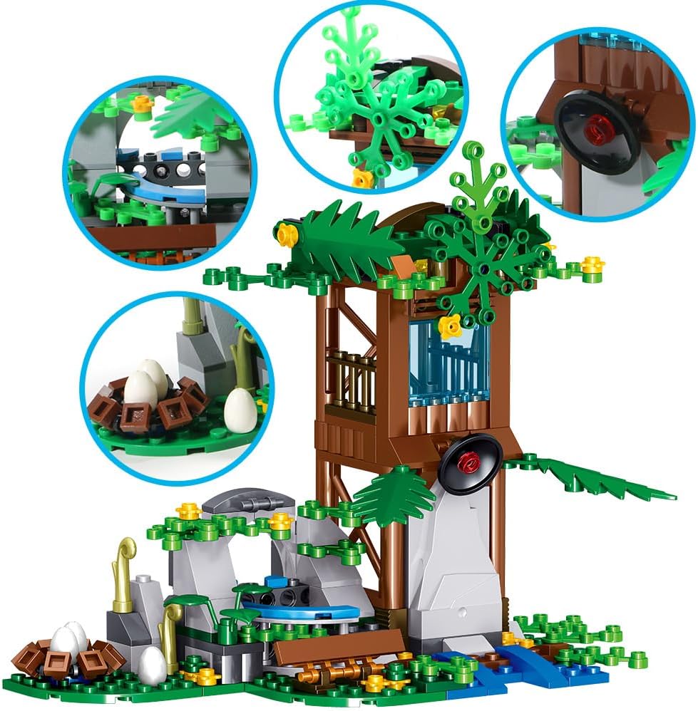 Mesiondy Juego de bloques de construcción de dinosaurios, juguetes...