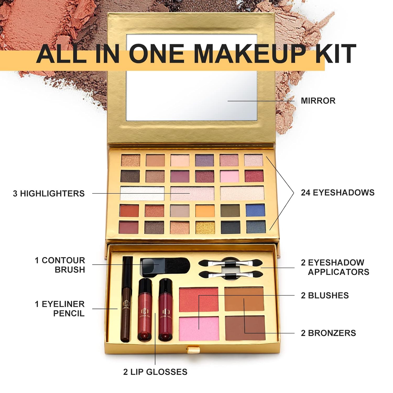 Color Nymph Kit de maquillaje todo en uno, juego perfecto para muje...