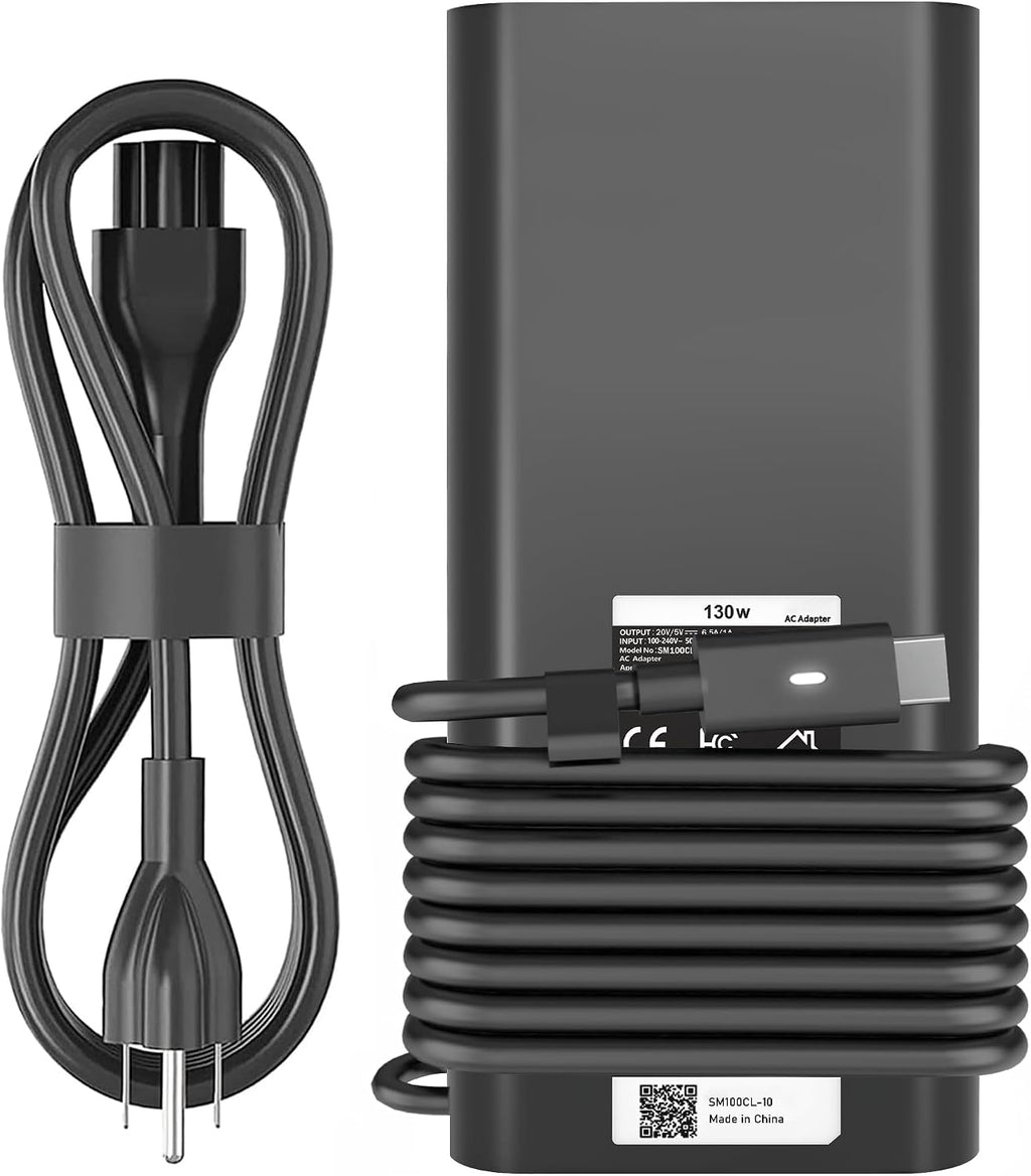 Cargador de laptop USB C de 130W Compatible con Dell Precision 5570...