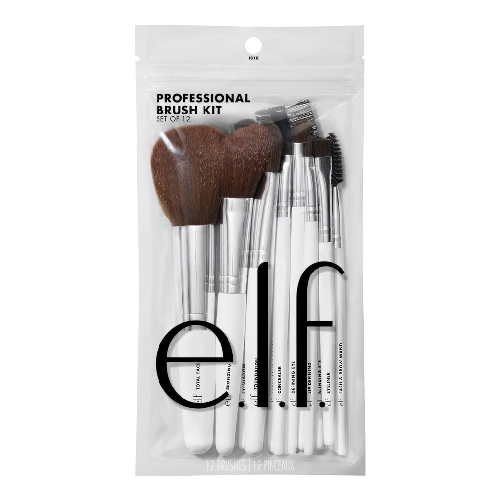 e.l.f. Set de 12 brochas para cosméticos