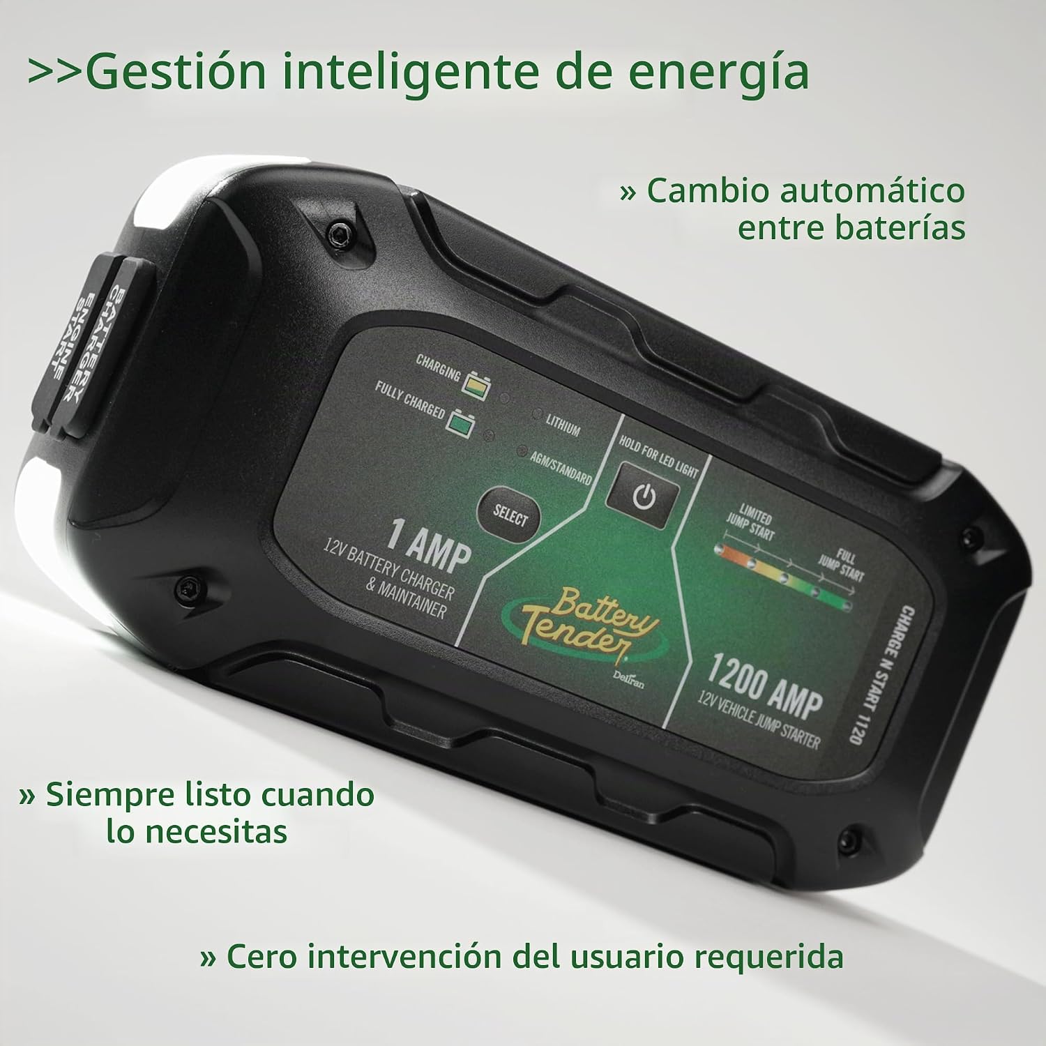 Battery Tender Charge N Start 1120 - Cargador de batería inteligent...