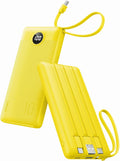 VRURC - Cargador portátil con cables integrados, batería de 10000 m...