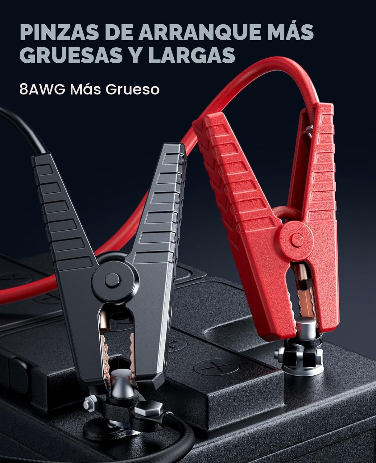 TREKURE Arrancador de batería de coche 8000A 26800mAh, arrancador d...