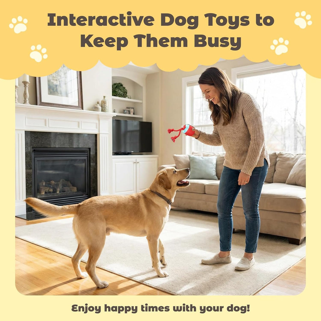 COPHCY Juguetes interactivos para perros, juguete automático para p...