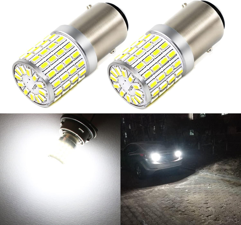 PHINLION 1157 Bombillas LED de luz blanca, 2000 lúmenes súper brill...