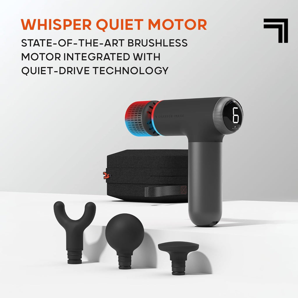 Sharper Image® Powerboost® Pro+ Pistola de masaje compacta de tejid...