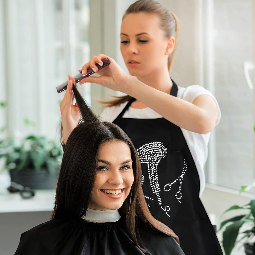 Coume 2 Piezas Delantal de Estilista de Cabello Delantal de Salón c...