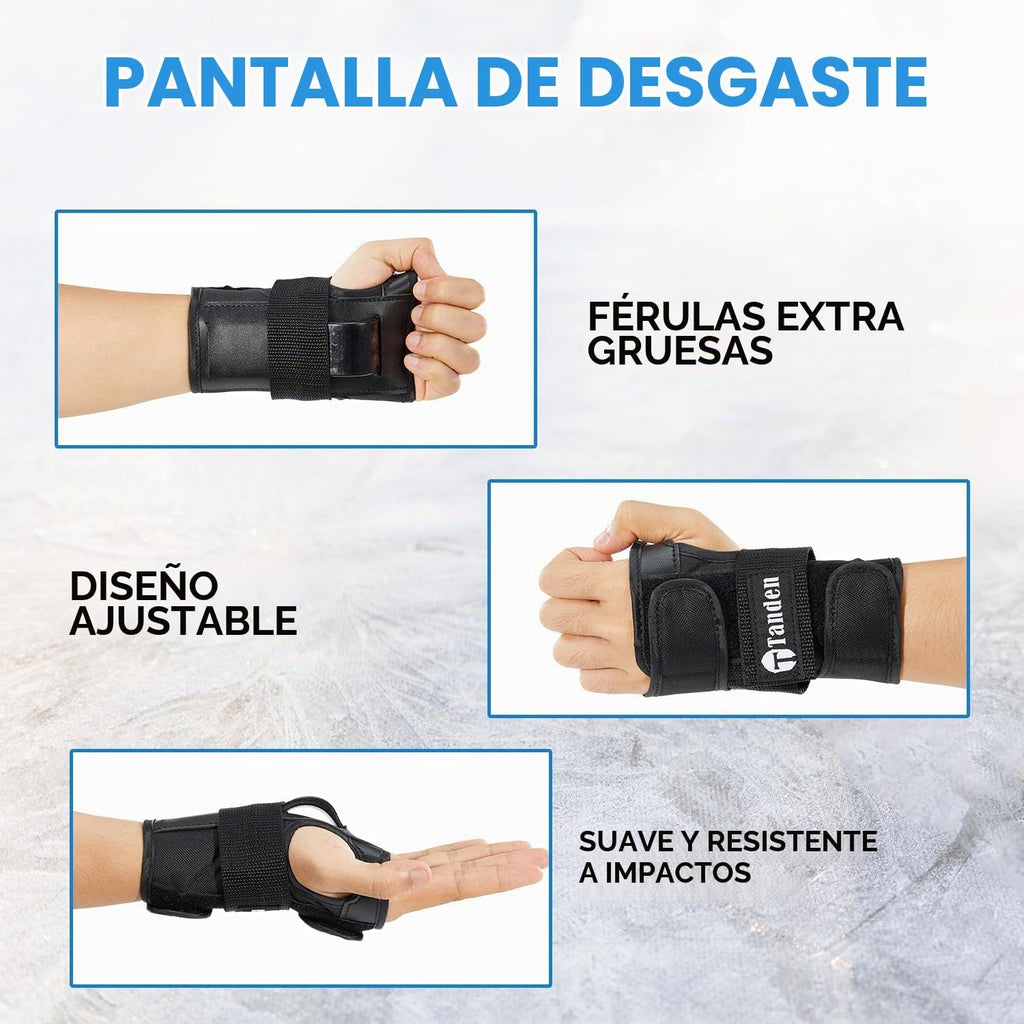 Tanden - Protectores de muñeca para patinaje, equipo de protección...