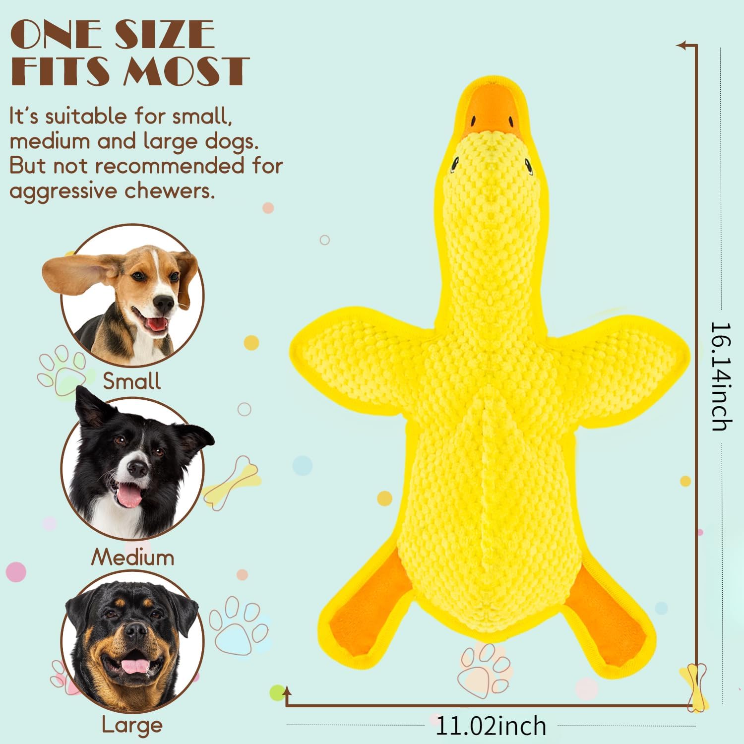 MAOOOOB Juguetes para perros sin relleno - Juguetes para morder par...