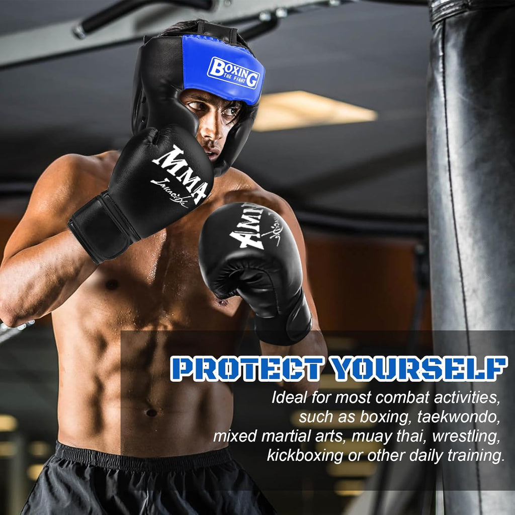 YORWHIN Protector de cabeza de combate con guantes - Casco de segur...