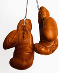 Geoffrey I Guantes de Boxeo I Vintage TT Modelo I Tan 100% Cuero de...