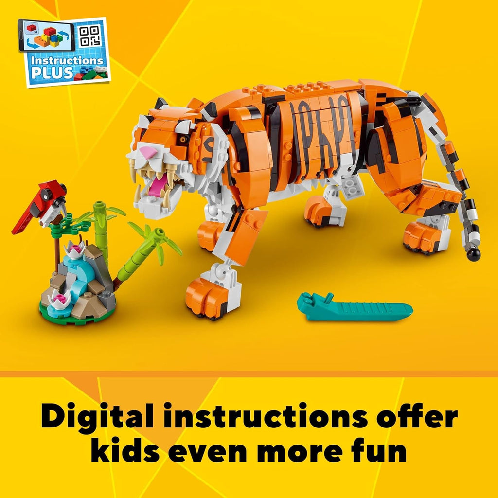 LEGO Creator 31129 - Juego de construcción de tigre majestuoso 3 en...