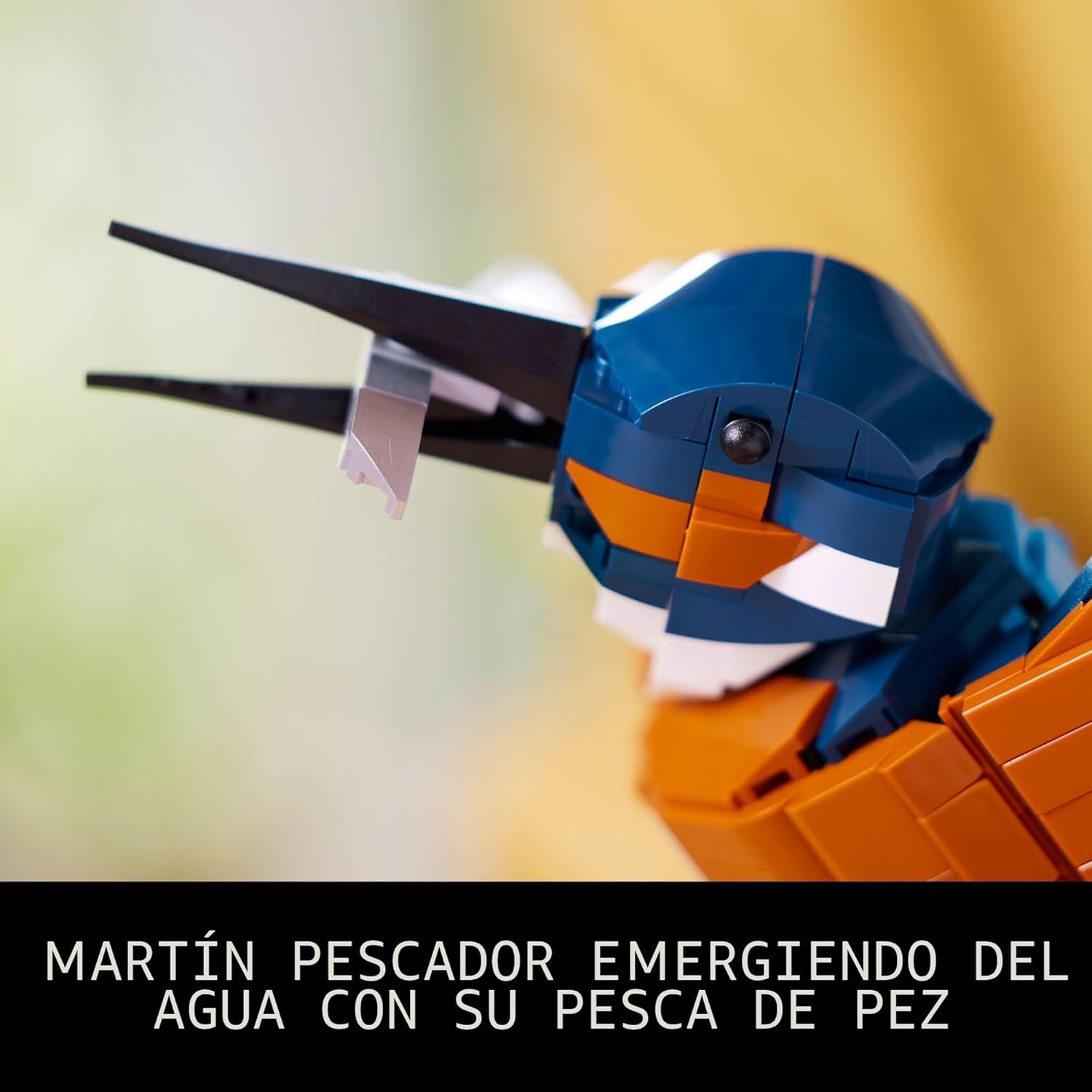 LEGO Icons Modelo de Ave Martín Pescador, Set Creativo para Adultos...