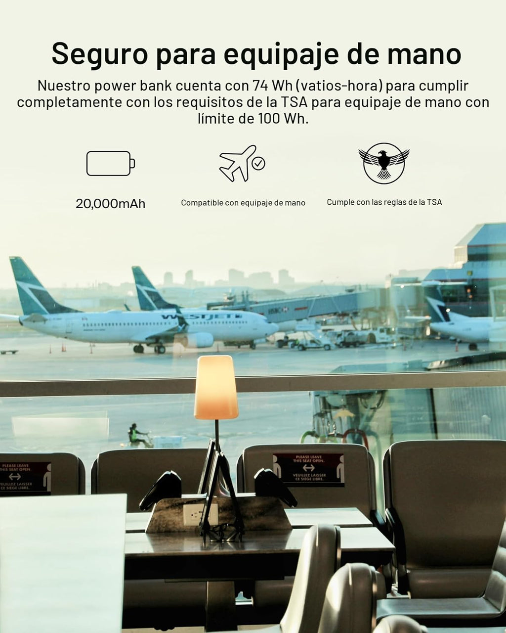 Belkin Cargador Portátil, Batería Externa USB-C 20000 mAh con 2 Pue...