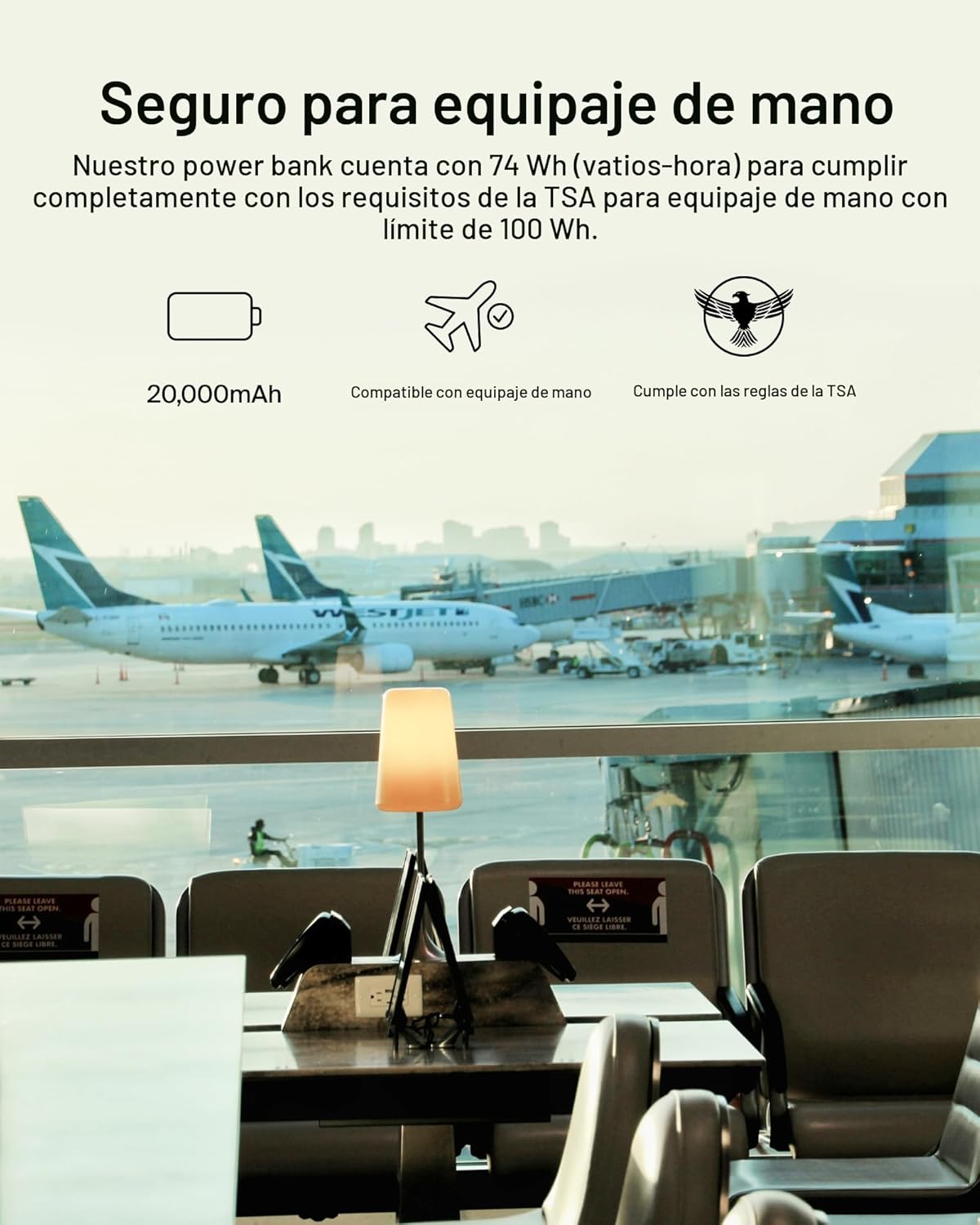 Belkin Cargador Portátil, Batería Externa USB-C 20000 mAh con 2 Pue...