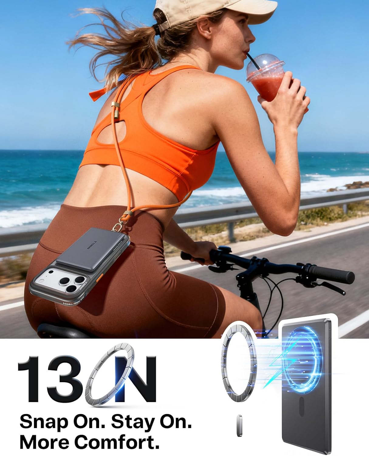 TORRAS MiniMag - Banco de energía magnético de 5000 mAh, cargador i...