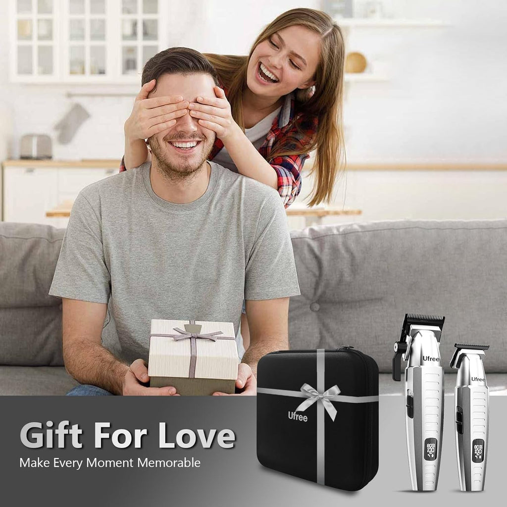 Ufree Cortapelos profesional para hombres con bolsa, juego de corta...