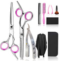 FCYSY Kit Profesional de Tijeras de Corte de Cabello de 11 Piezas,...
