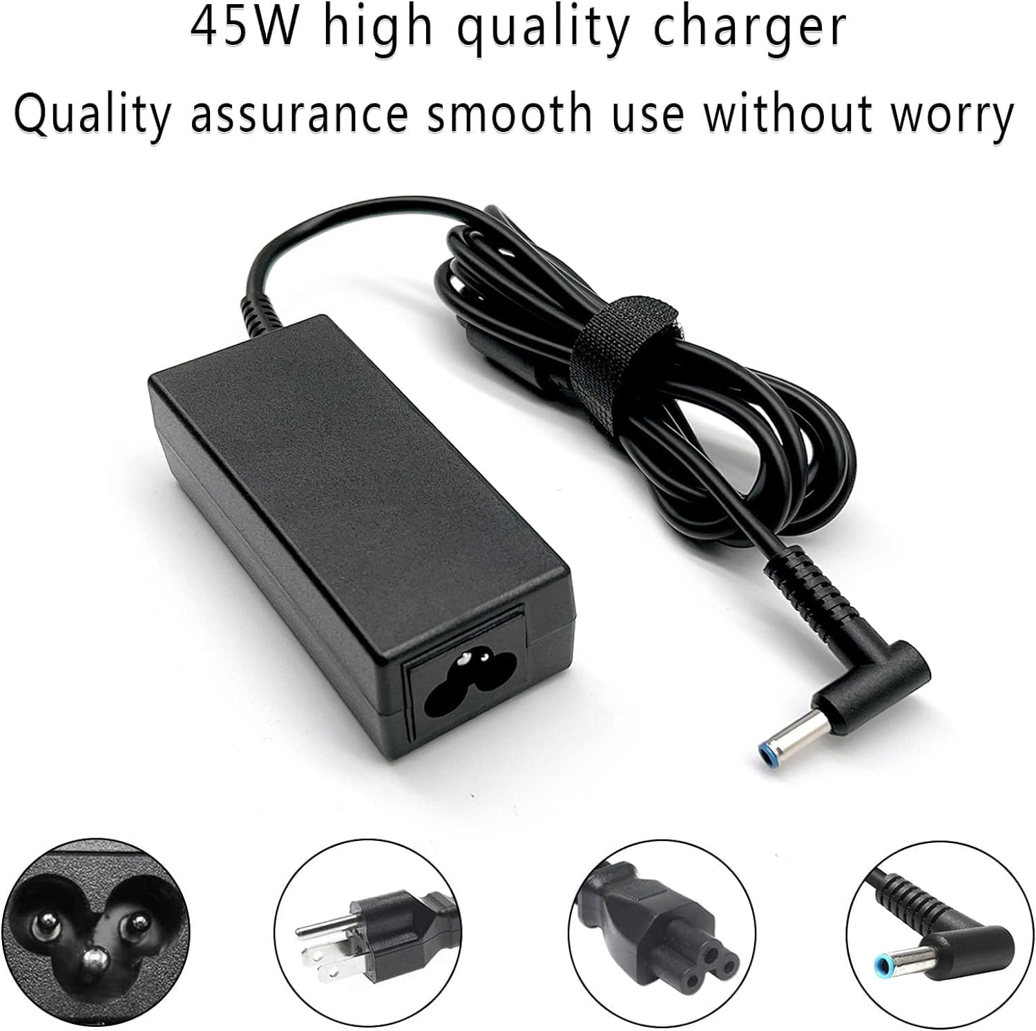45W 19.5V 2.31A para cargador de laptop HP Punta azul, HP Pavilion...