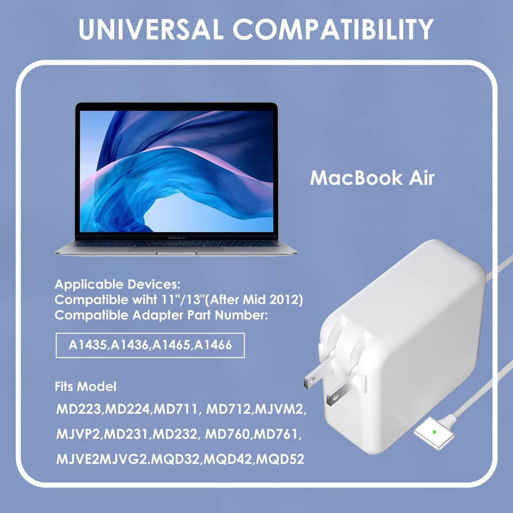 Cargador para Mac Book Air, 45 W Adaptador de corriente Magnético M...