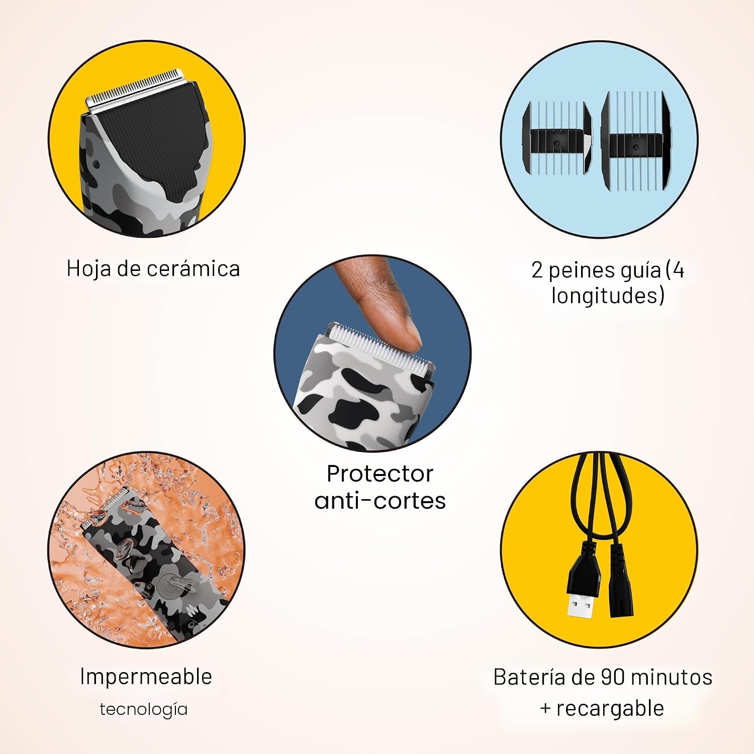 MERIDIAN The Trimmer Original - Recortadora de vello corporal para...
