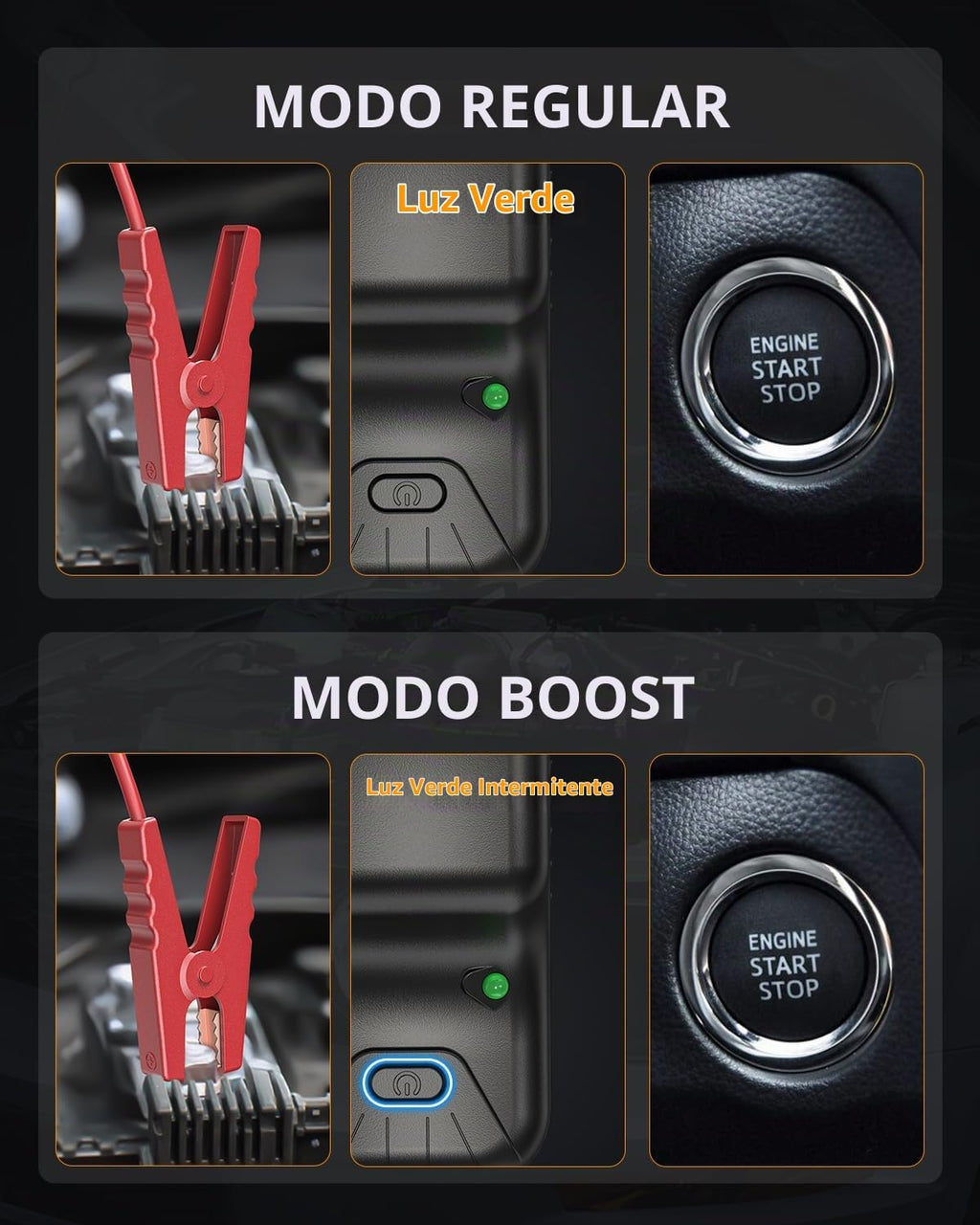 Banco de potencia de arranque de automóvil, 2000 A 12 V arrancador...
