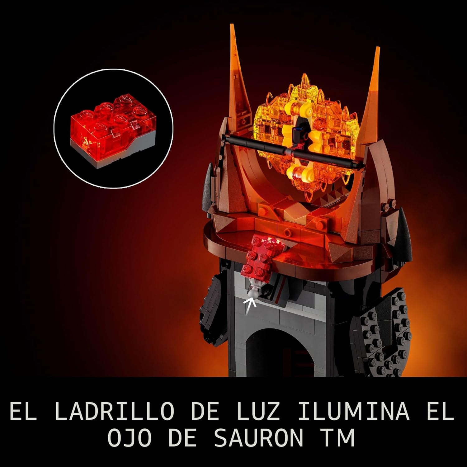 LEGO Icons El señor de los anillos Barad-dûr - Juego de construcció...