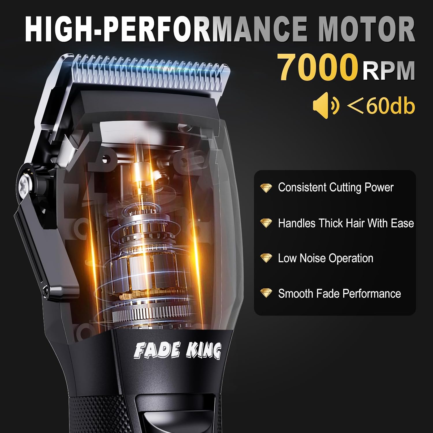 FADEKING® Cortadoras de pelo profesionales para hombres - Cortador...
