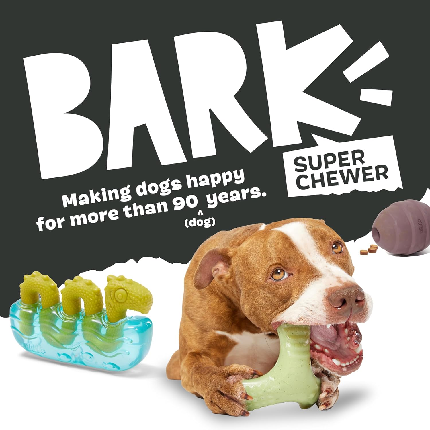 Barkbox Sven The Hedgie - Juguete súper masticador para perros, gom...