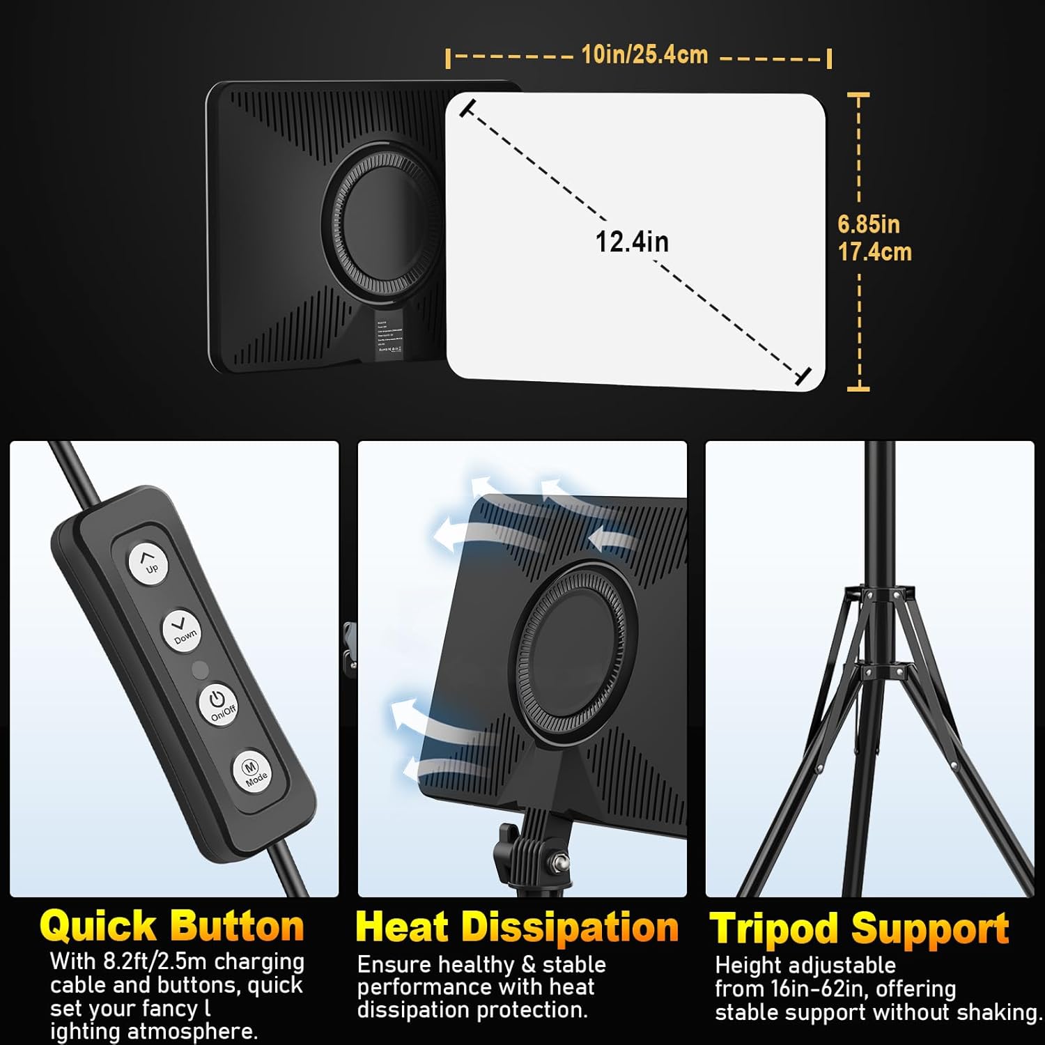 Kit de Iluminación de Fotografía Mejorado de 30W, Anautin Paquete d...