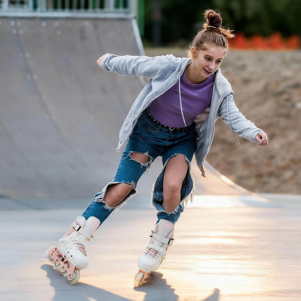 Patines en línea para niños, patines ajustables intermitentes, pati...