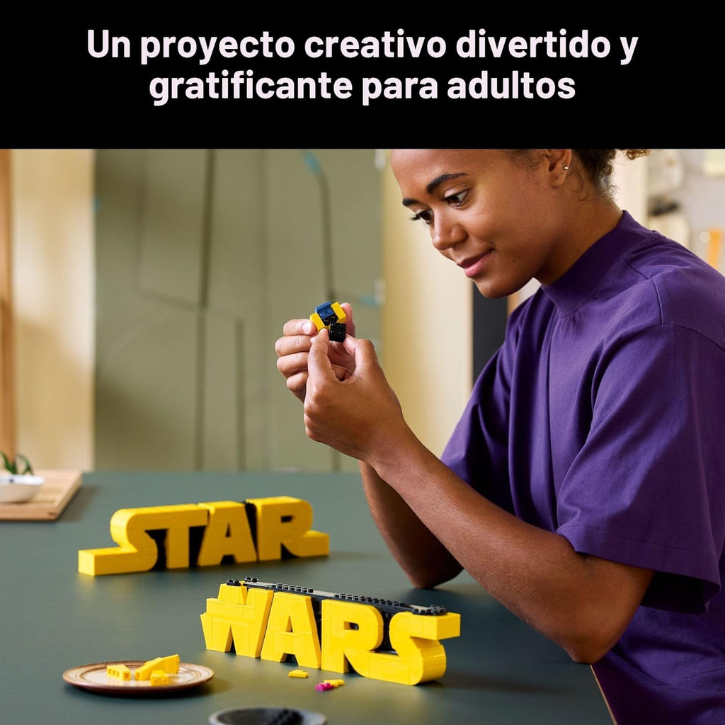 LEGO Star Wars Logo de Star Wars construido con ladrillos \u2013 Bl...