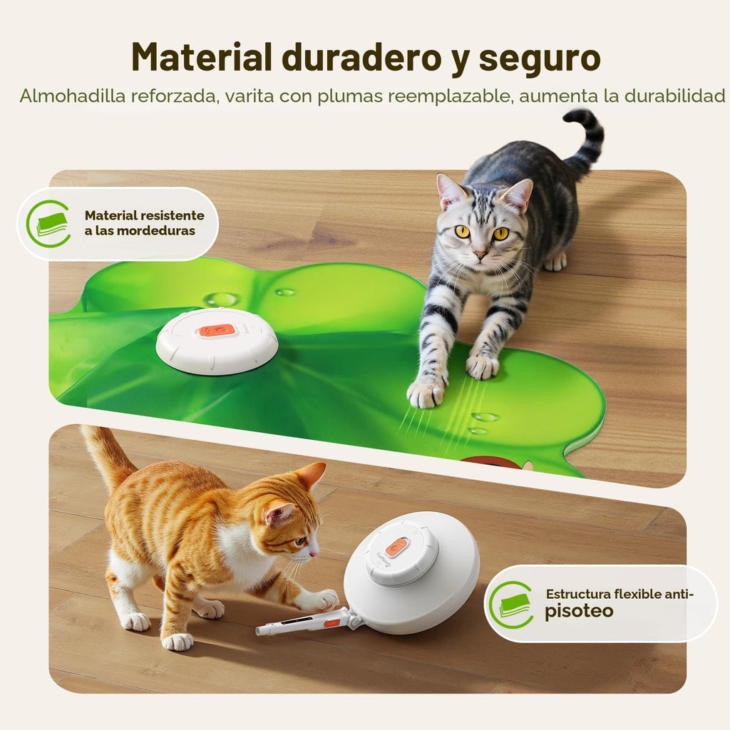 FEELNEEDY Juguetes recargables para gatos, Juego de Escondite 2 en...