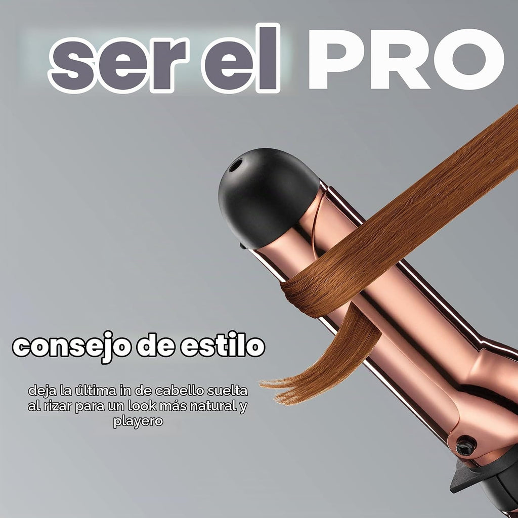 INFINITIPRO BY CONAIR Rizador de titanio de oro rosa de 1 1\/2 pulg...