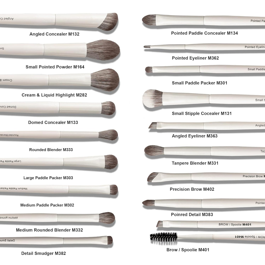 VYNESTRA Juego de 30 brochas de maquillaje de grado profesional con...
