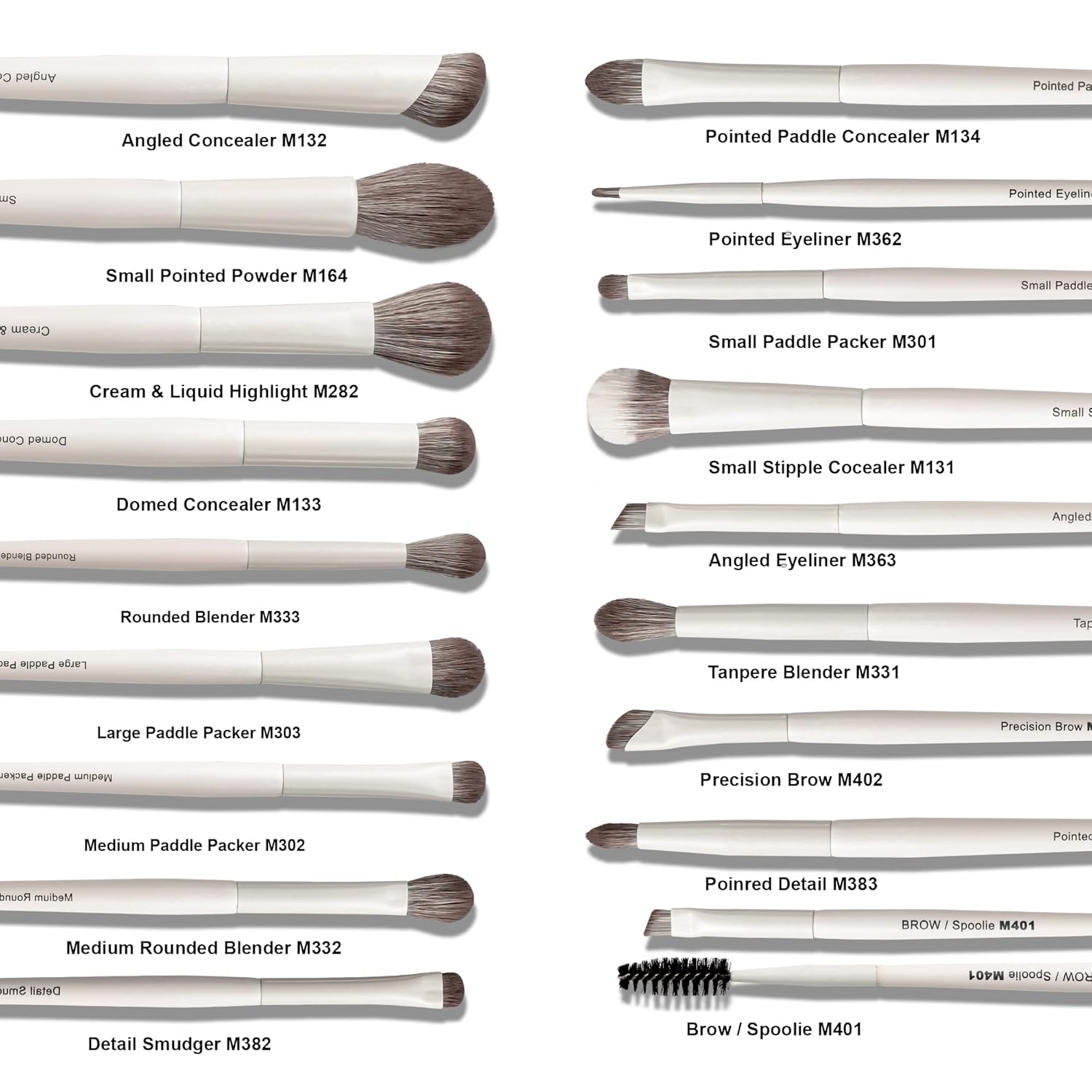 VYNESTRA Juego de 30 brochas de maquillaje de grado profesional con...