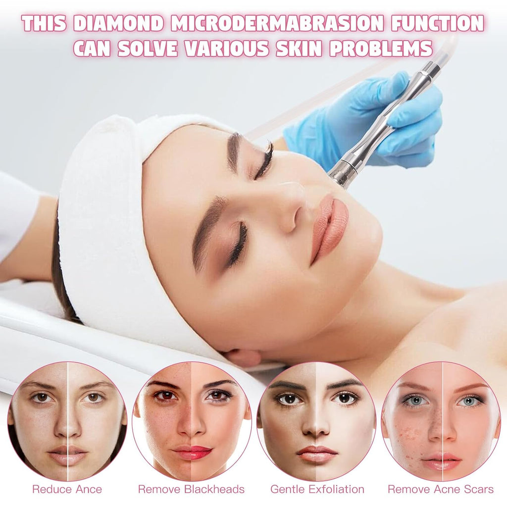 Beauty Star - Máquina de microdermoabrasión de diamante 3 en 1, máq...