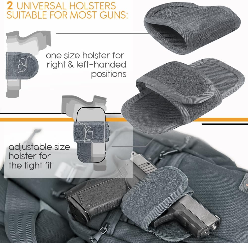 TECEUM Bolso táctico \u2013 Bandolera de hombro y pecho con funda p...