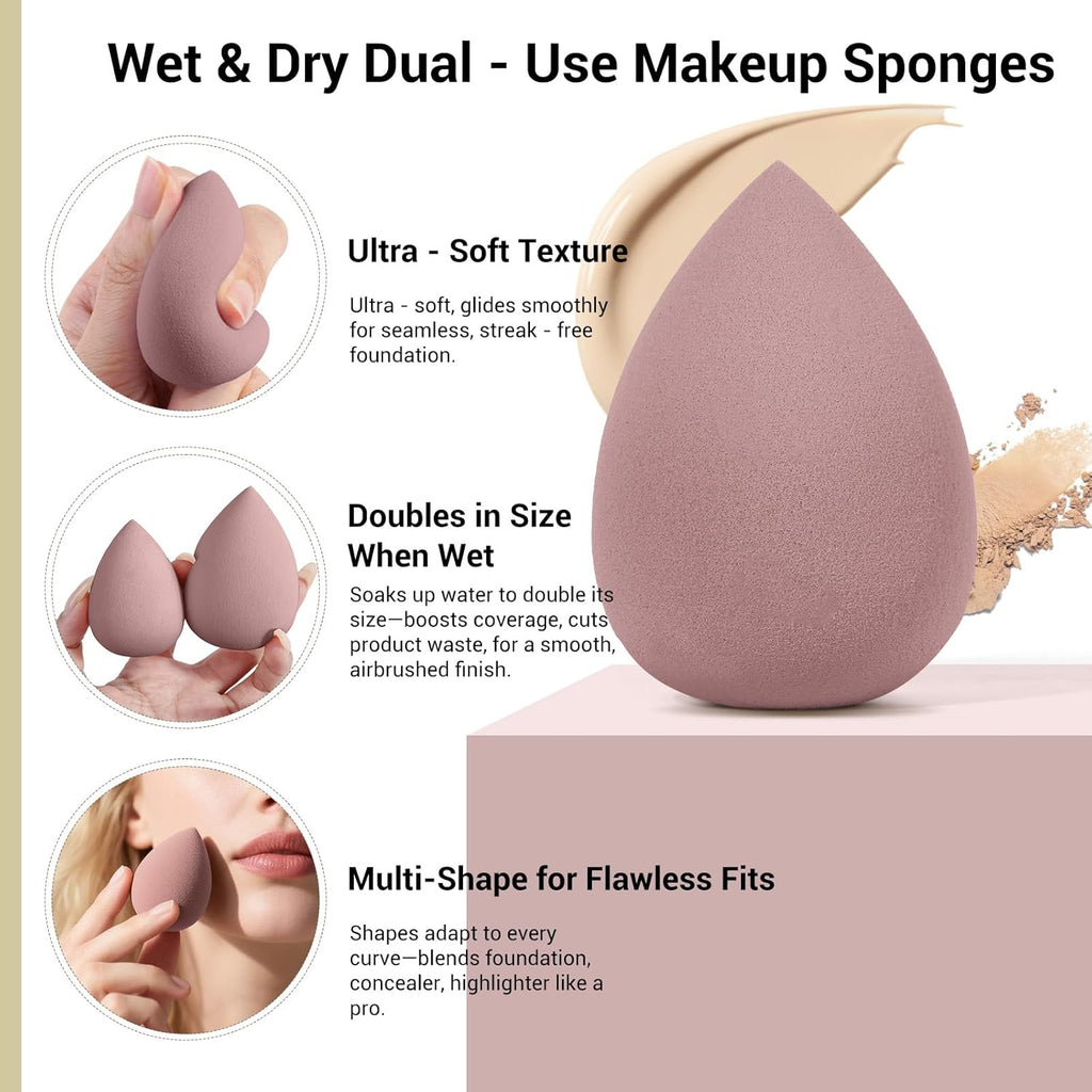 MAANGE Juego de Brochas de Maquillaje de 51 Piezas Brochas de Maqui...