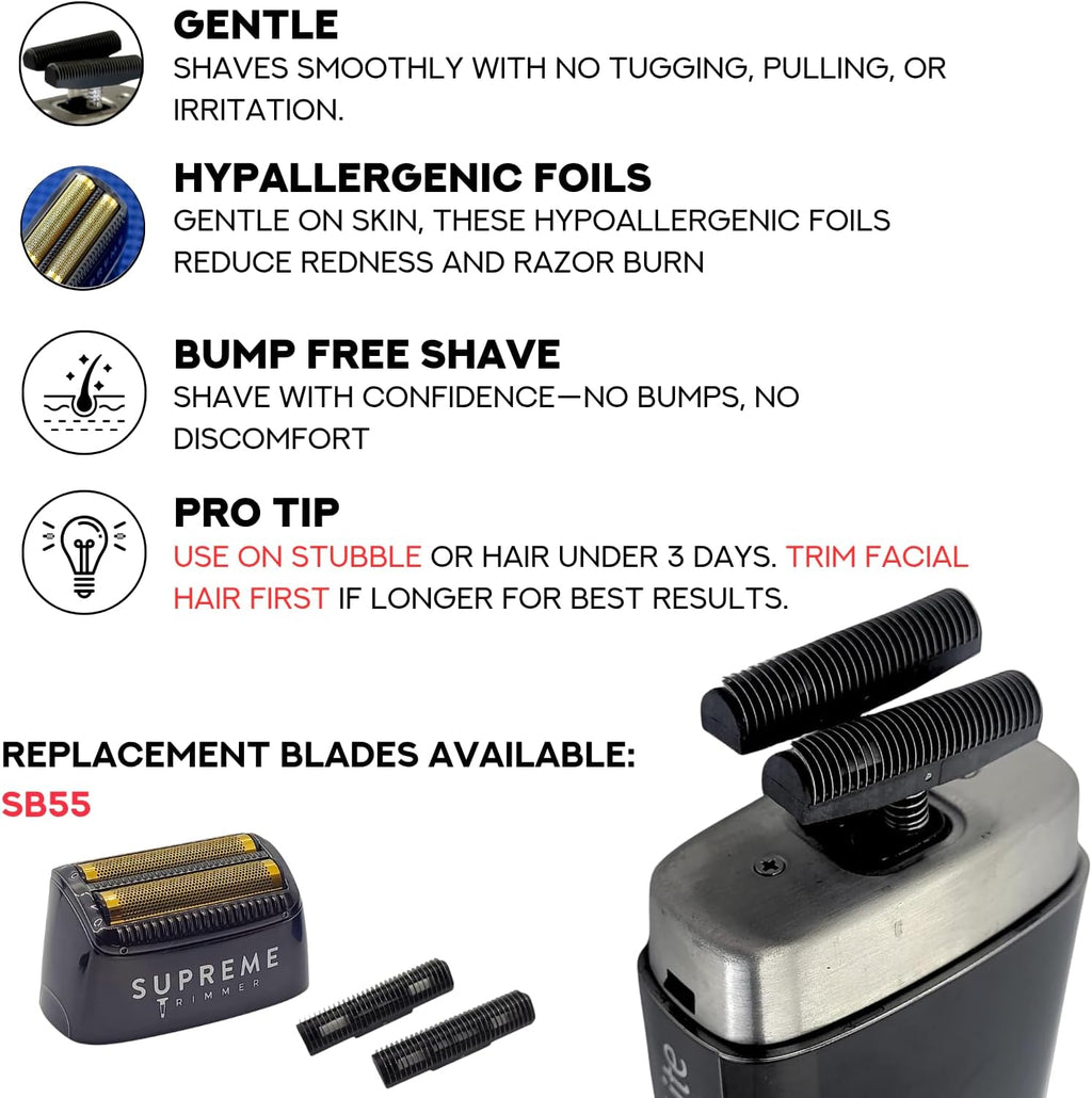 Supreme Trimmer 2-en-1 Crunch Lite afeitadora de láminas con recort...