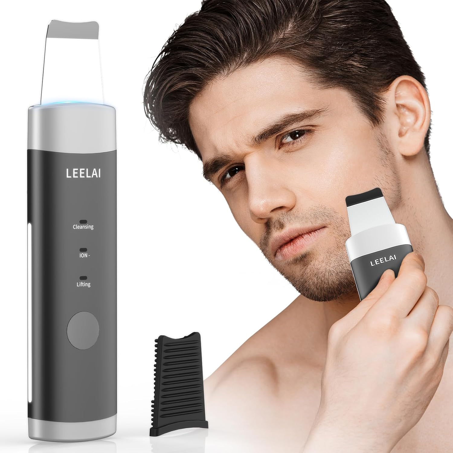 LEELAI Espátula facial, espátula para la piel, limpiador de poros,...