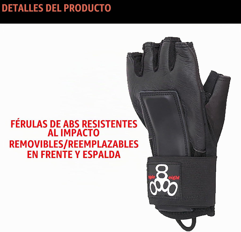 Triple Eight Guante de manos alquiladas: protección de muñeca para...