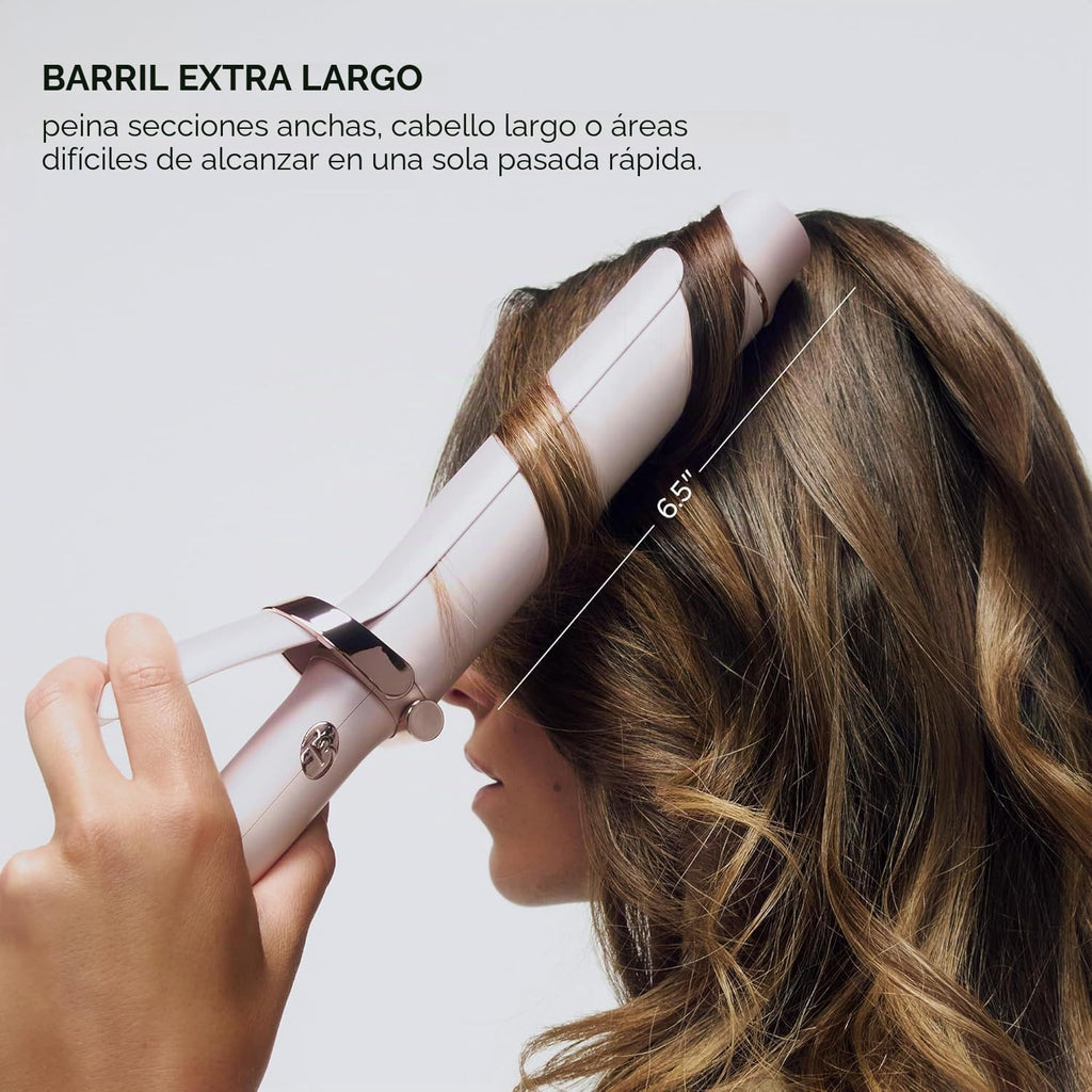 T3 SinglePass Curl X Rizador de barril extra largo de 1", 1.25&...