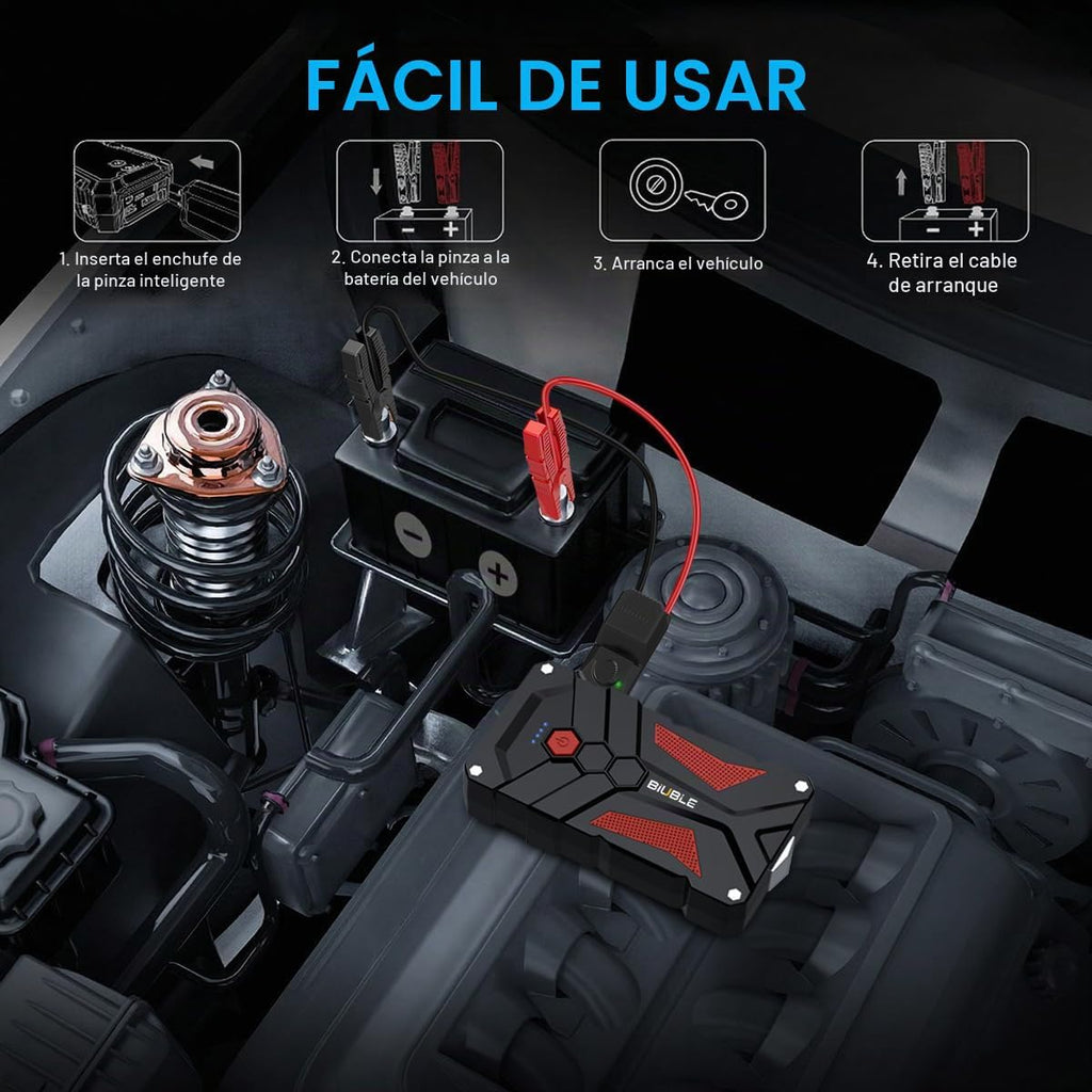 BIUBLE Arrancador de Batería para Automóvil Arrancador de Automóvil...